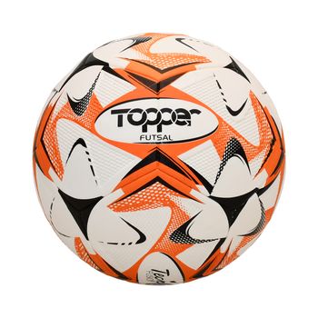 Bola-Futsal-Branco-e-Laranja-Slick-|-Topper-Tamanho--UN---Cor--BRANCO-0